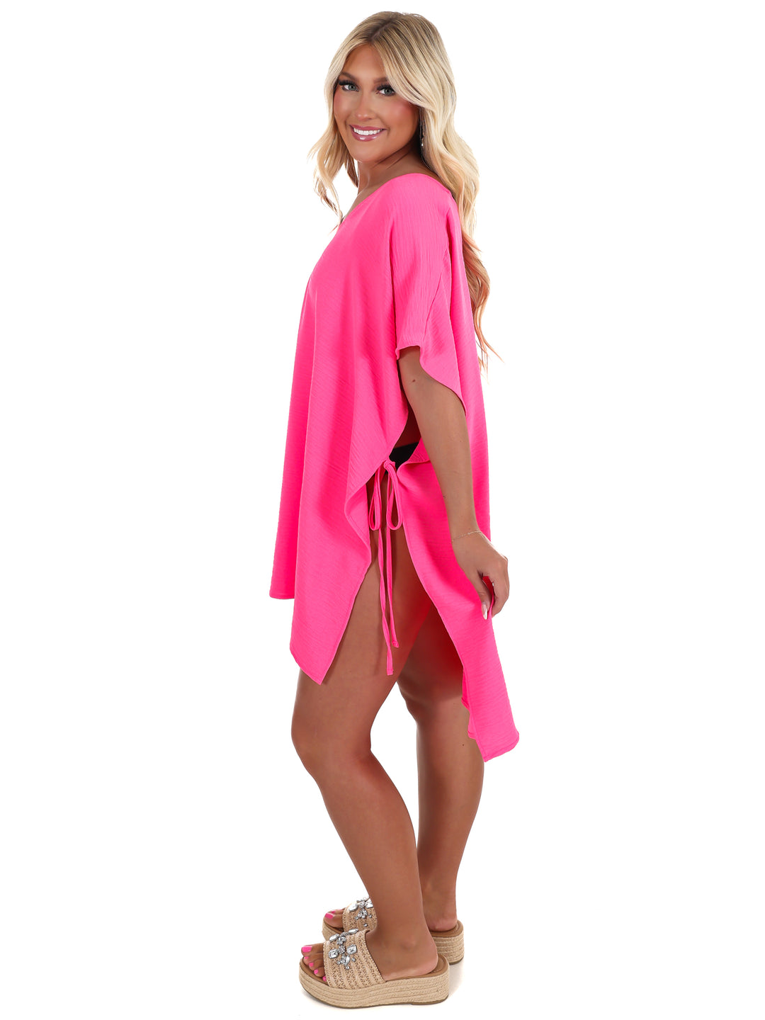 Soak Up the Sun Tie Side Cover Up