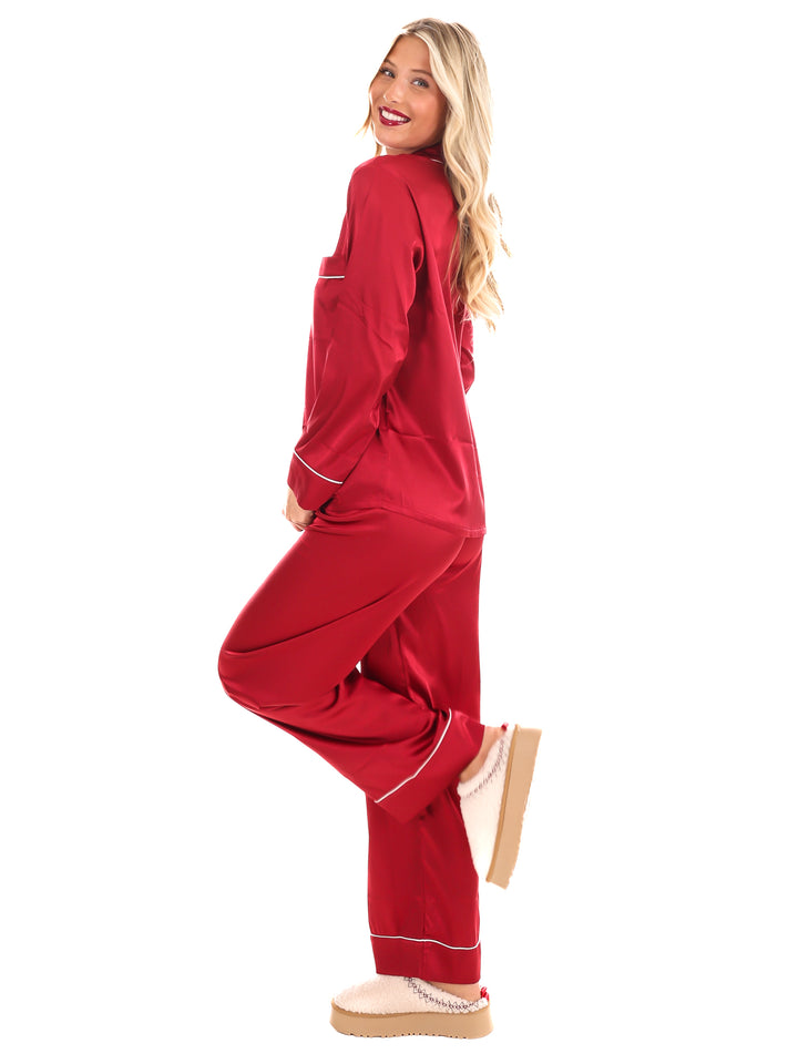 Silky Slumber Satin Pajama Set Doorbuster