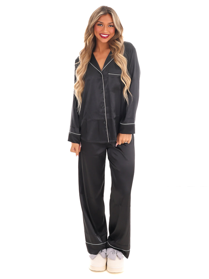 Silky Slumber Satin Pajama Set Doorbuster