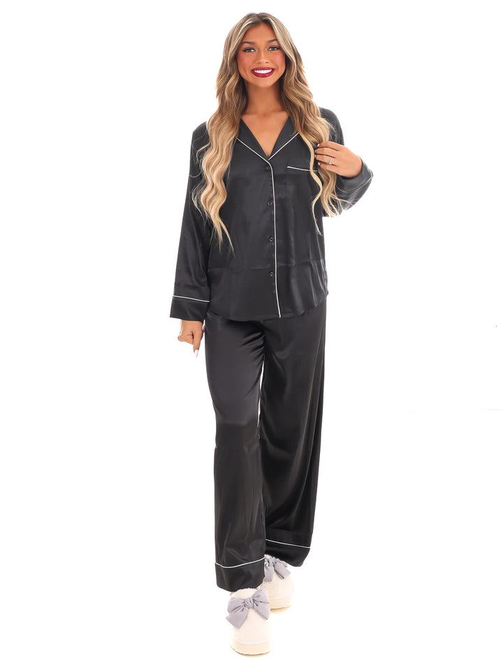 Silky Slumber Satin Pajama Set Doorbuster