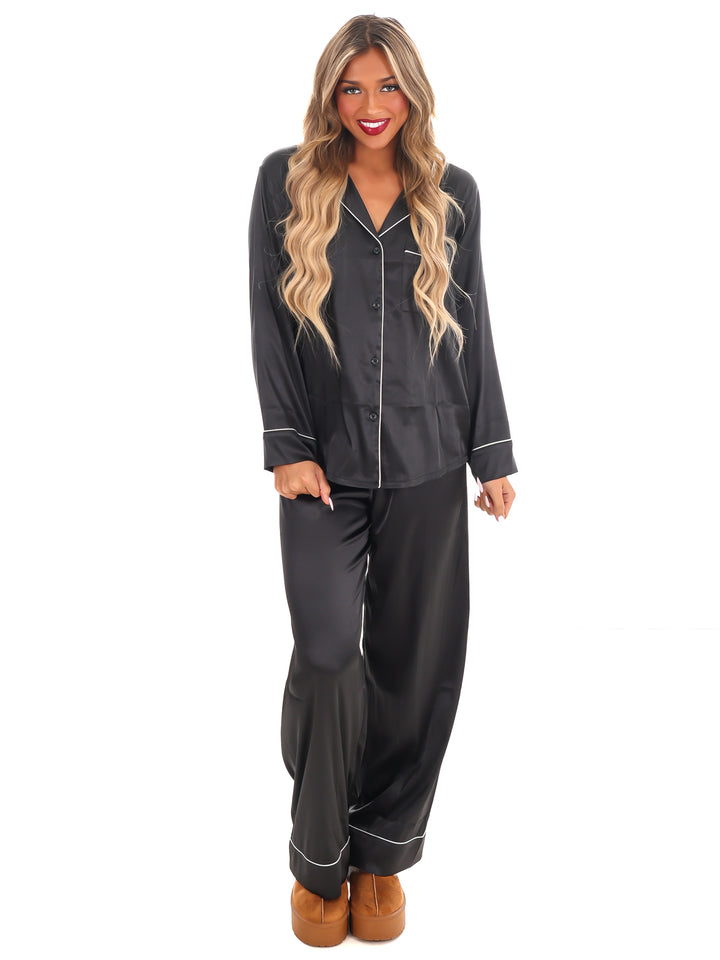 Silky Slumber Satin Pajama Set Doorbuster