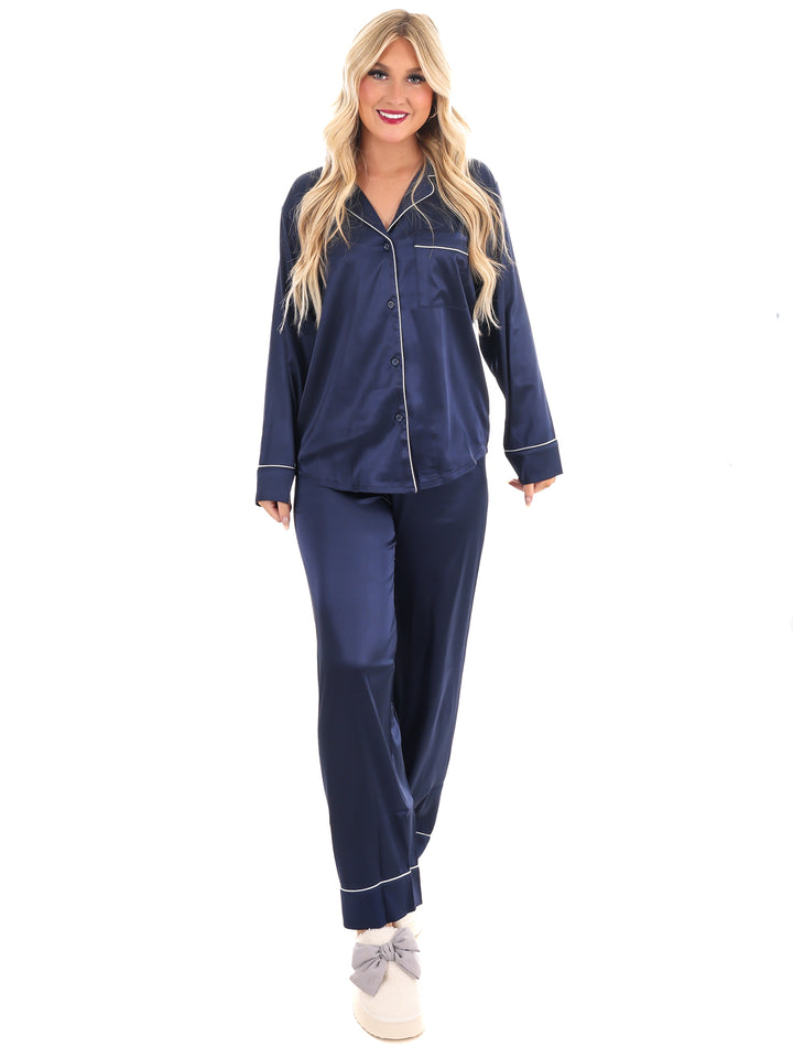 Silky Slumber Satin Pajama Set Doorbuster