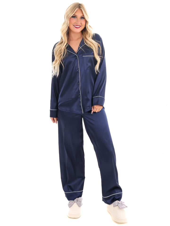 Silky Slumber Satin Pajama Set Doorbuster