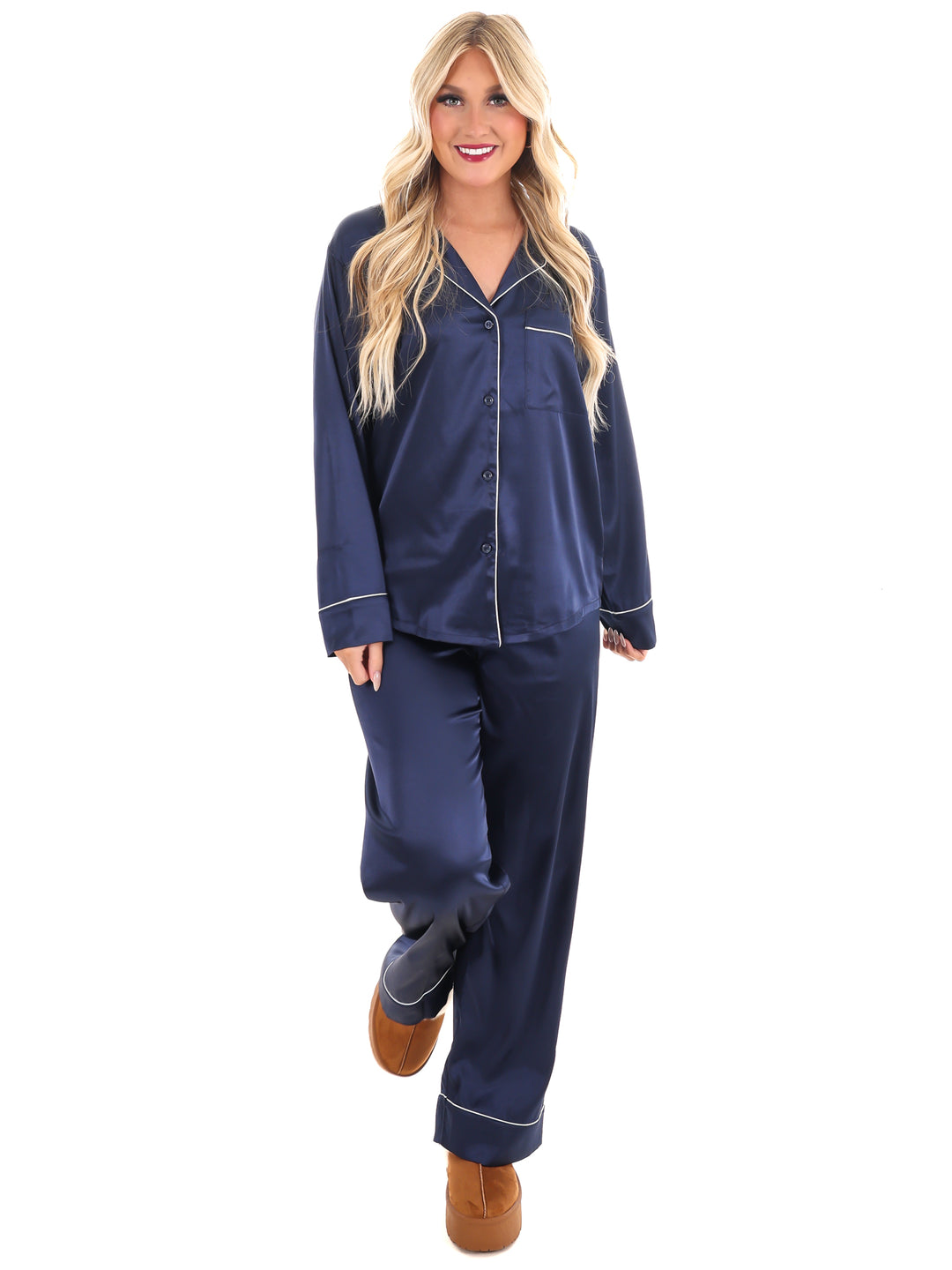 Silky Slumber Satin Pajama Set Doorbuster