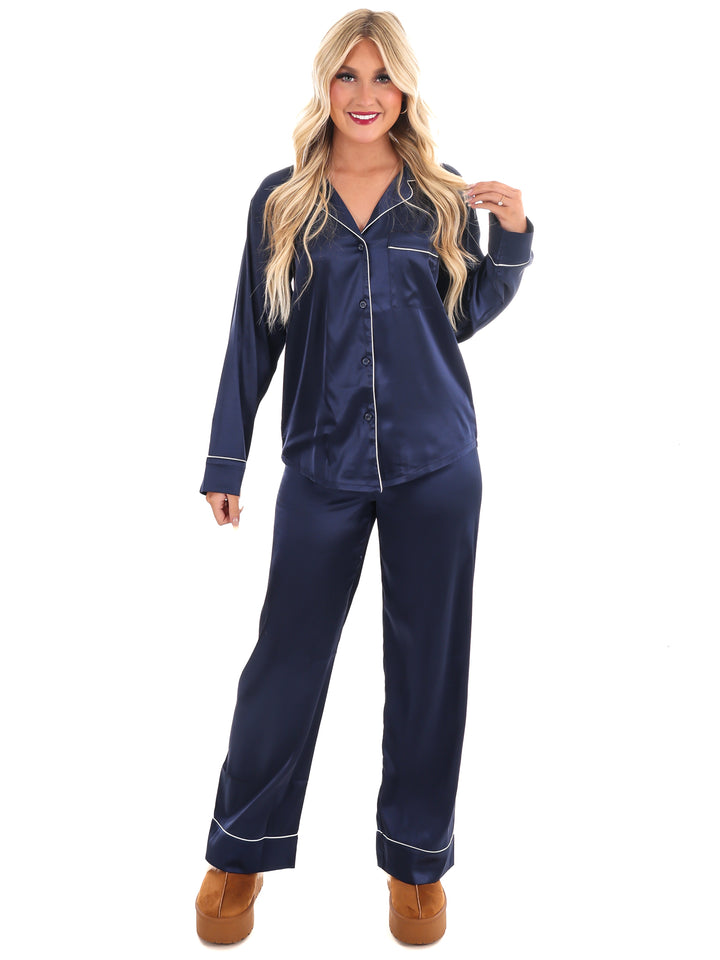 Silky Slumber Satin Pajama Set Doorbuster