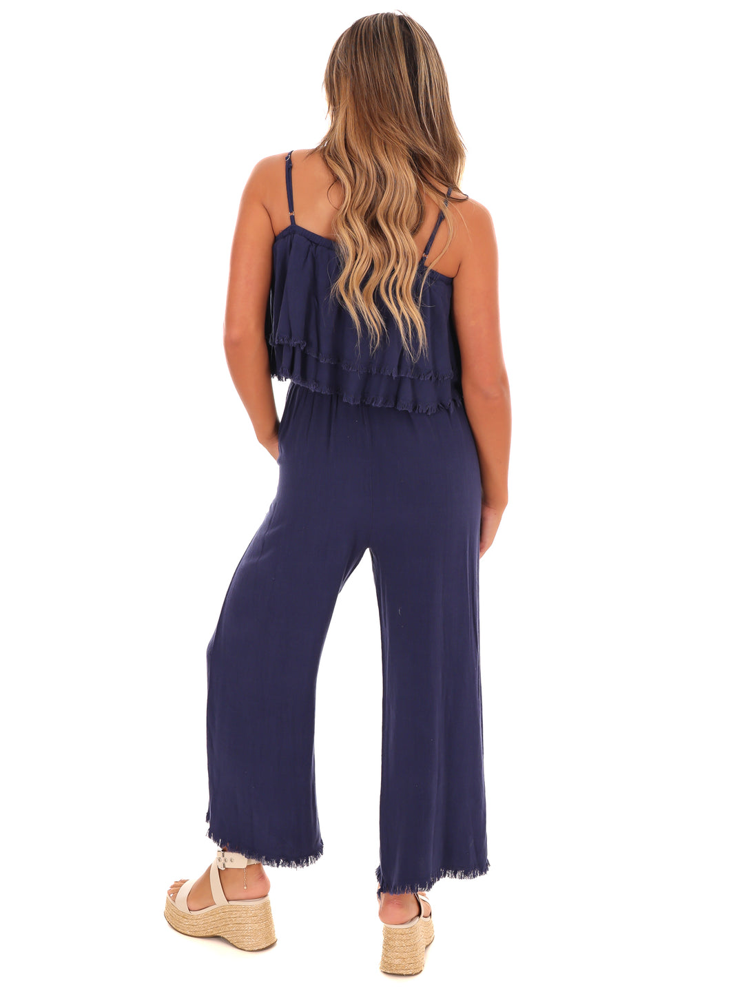 Losing My Mind Tiered Jumpsuit