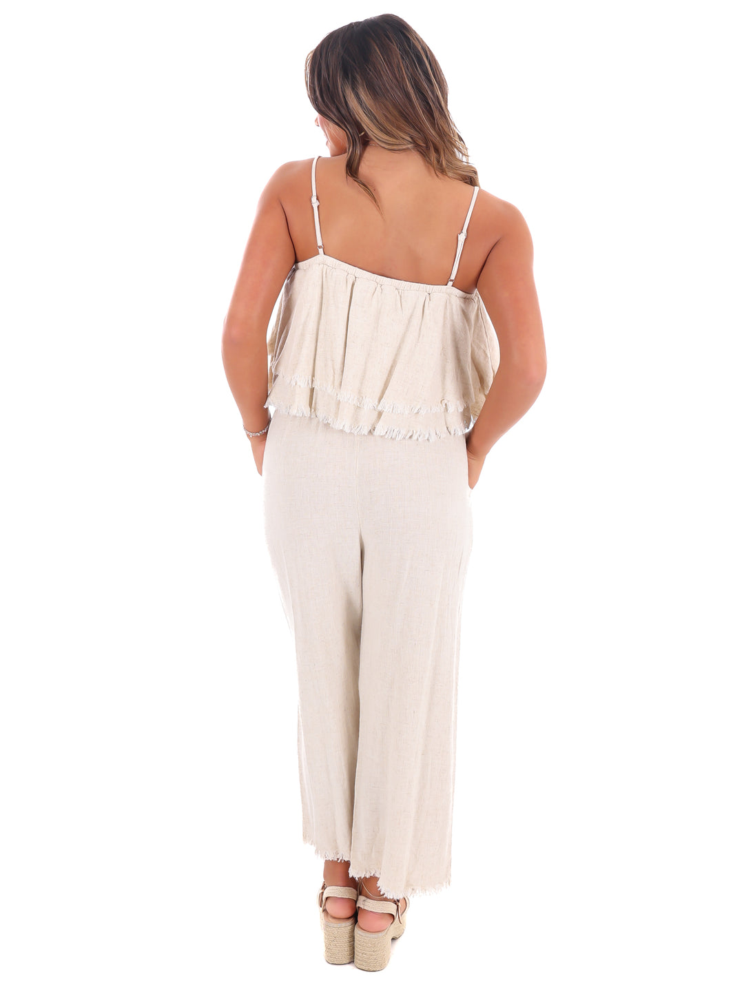 Losing My Mind Tiered Jumpsuit