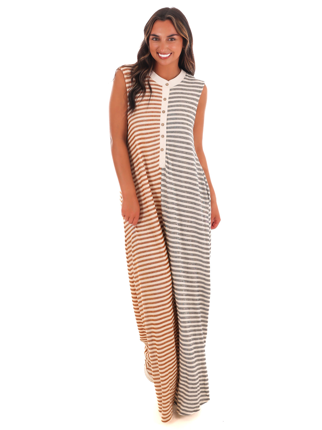 Striped Bliss Wide Leg Jumpsuit