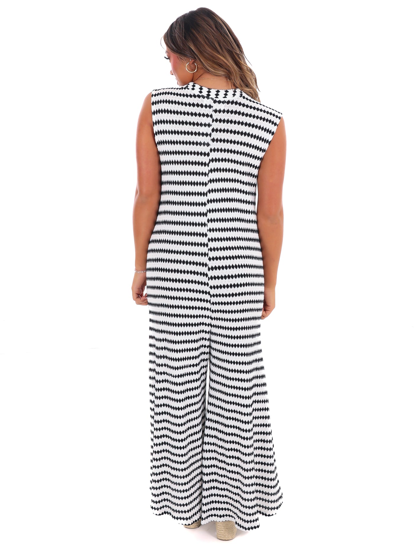 Bad At Love Stripe Jumpsuit