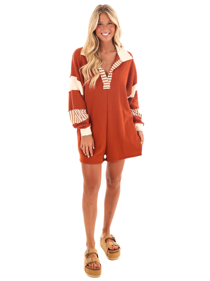 Can't Escape You Collared Romper