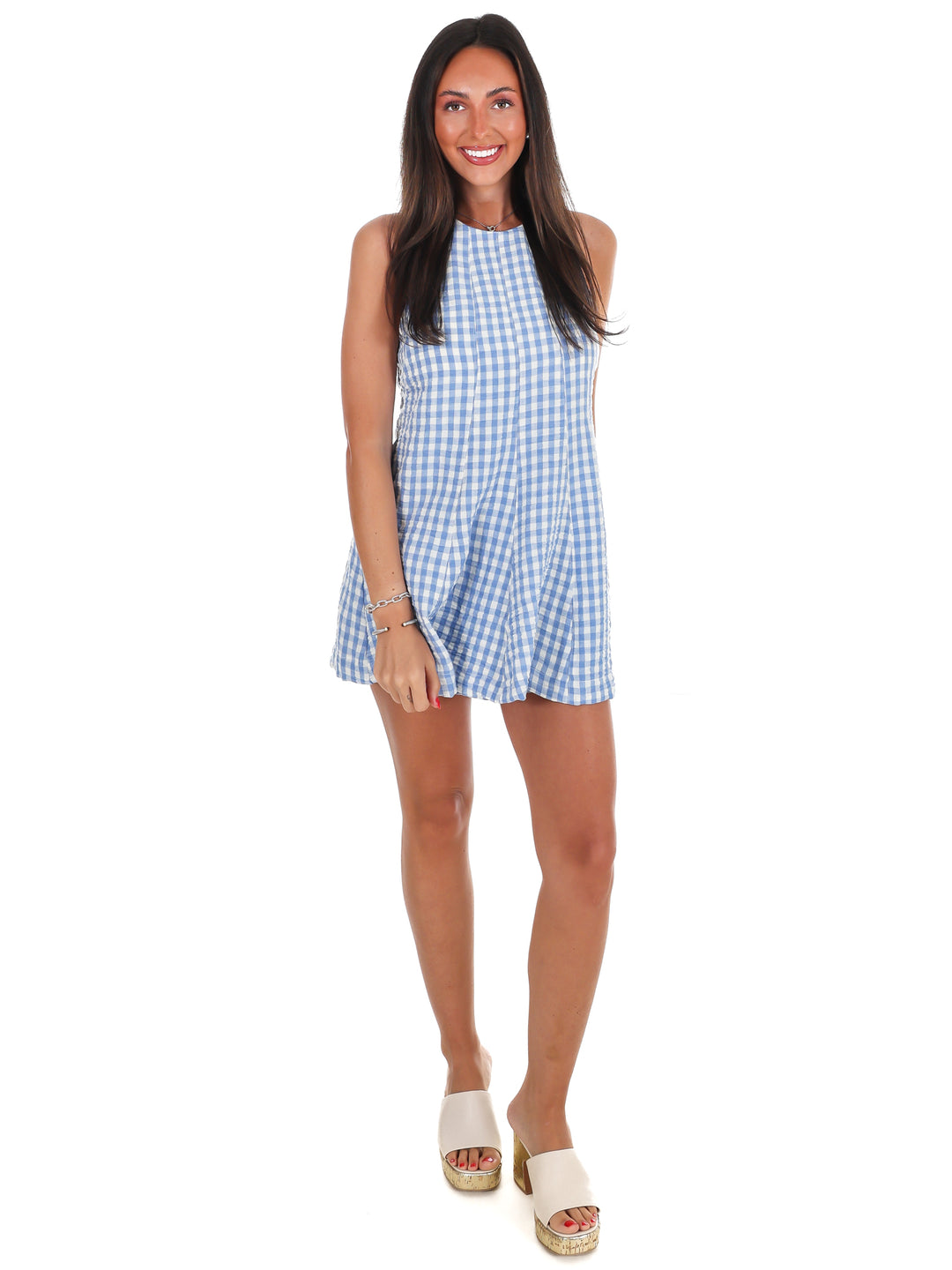 Picnic in the Park Gingham Flare Romper