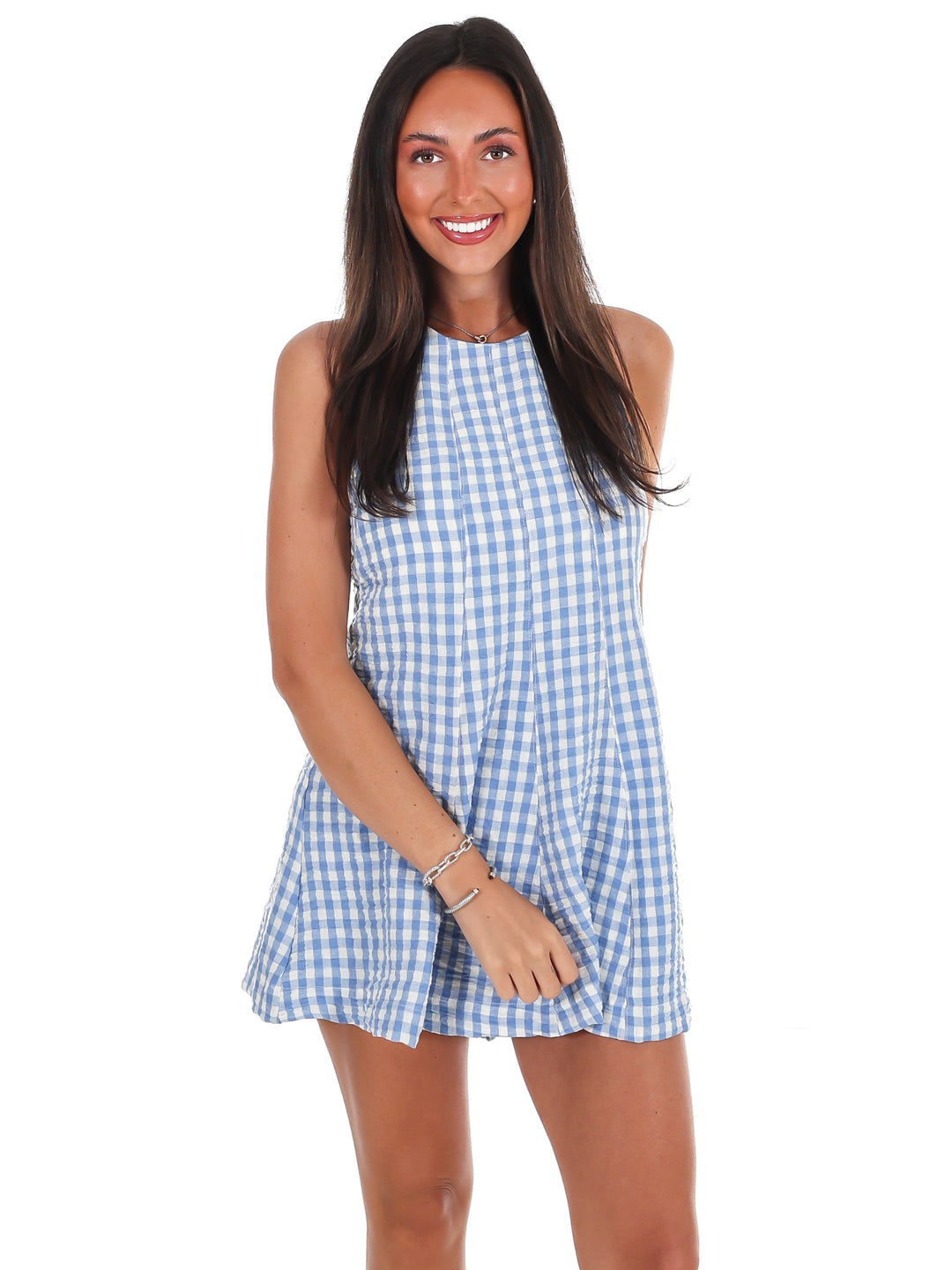 Picnic in the Park Gingham Flare Romper