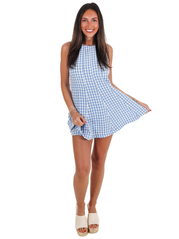 Picnic in the Park Gingham Flare Romper