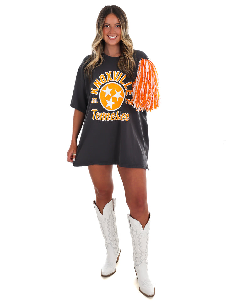 Knoxville Tennessee Tri-Star Oversized Tee
