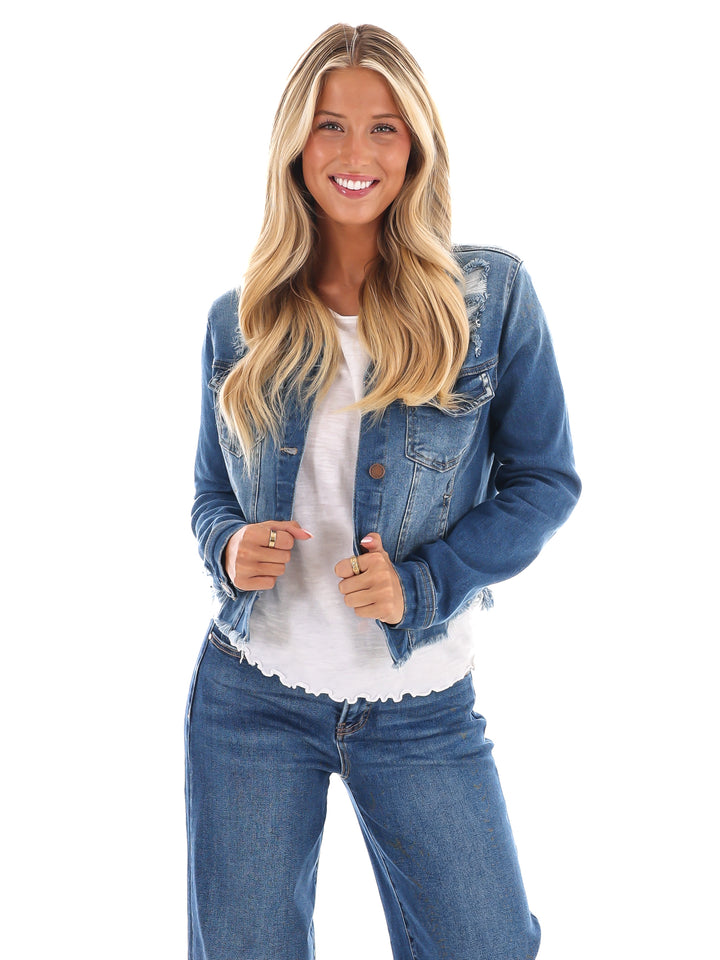 Drift Distressed Denim Jacket