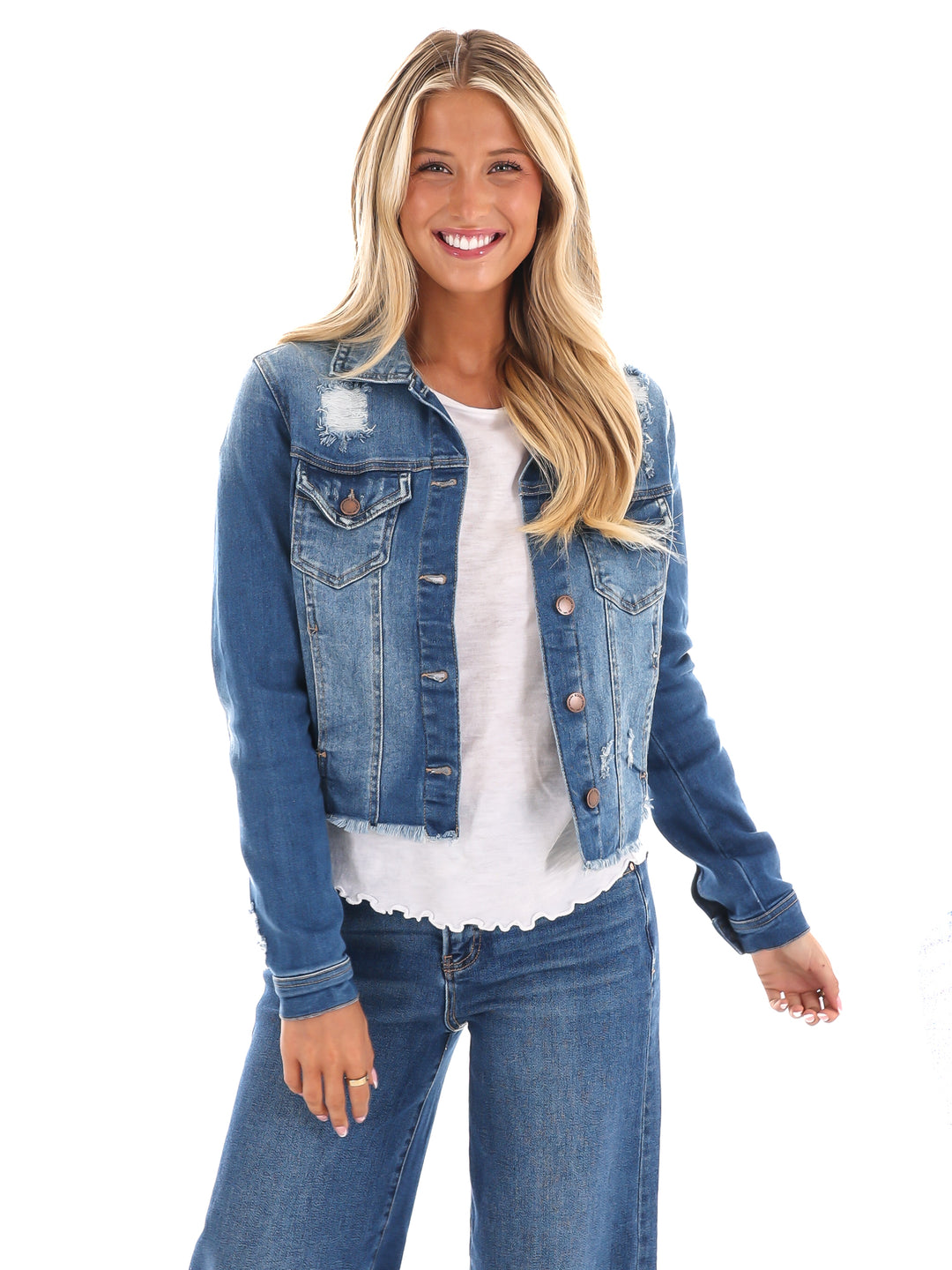 Drift Distressed Denim Jacket