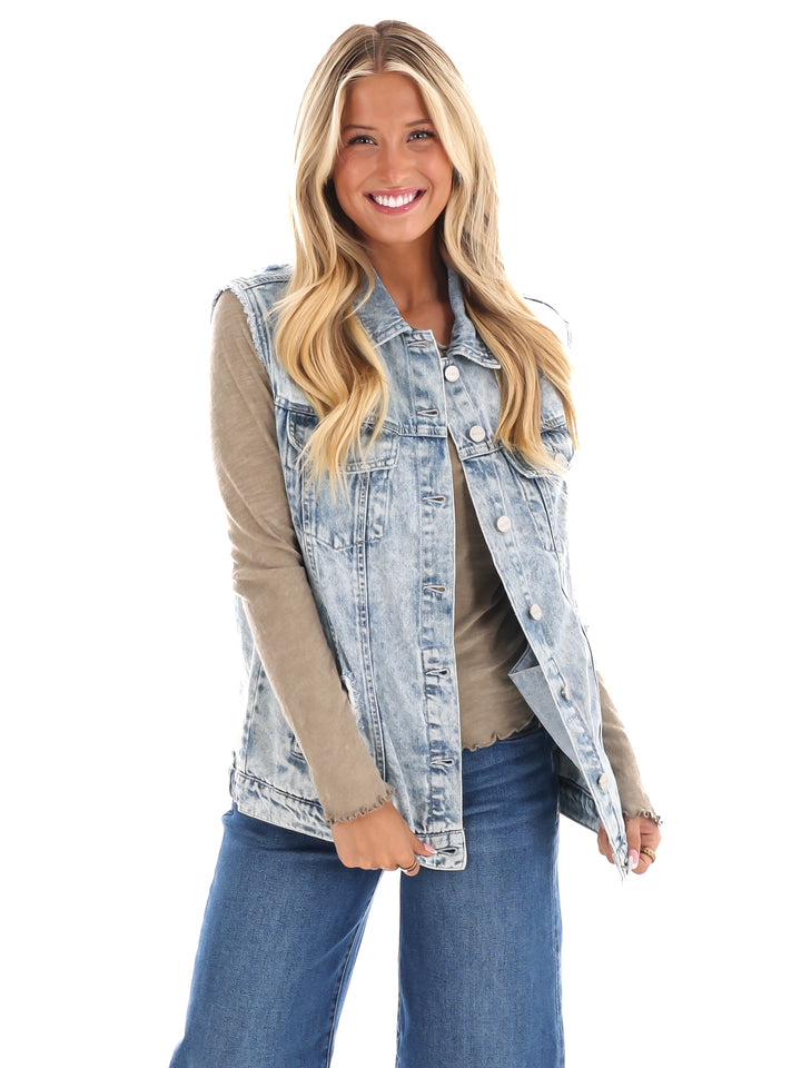 Outlander Oversized Denim Vest