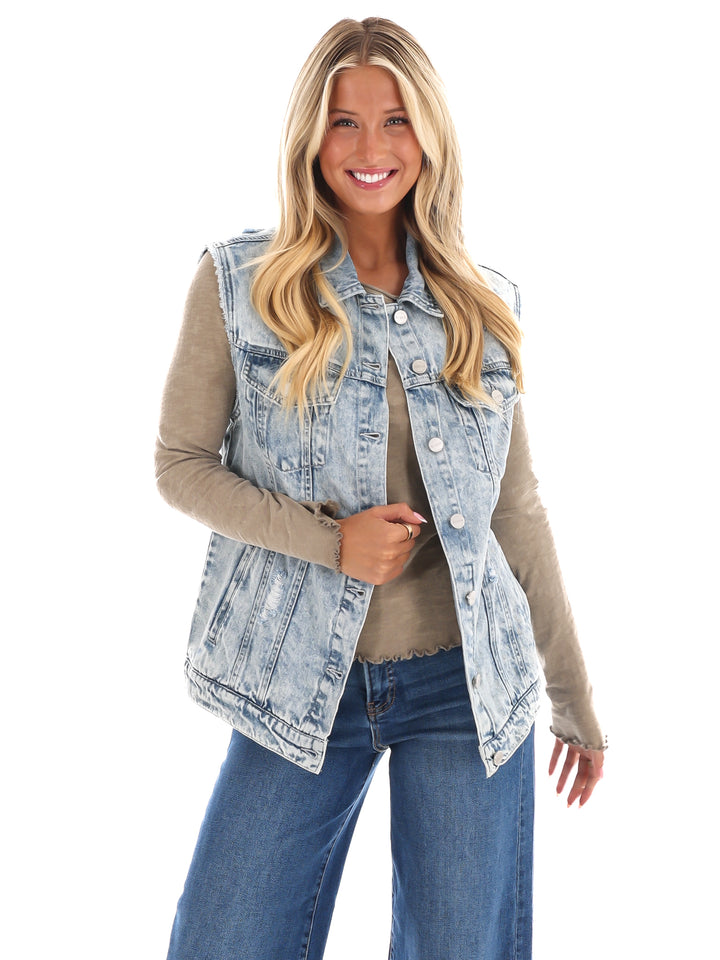 Outlander Oversized Denim Vest