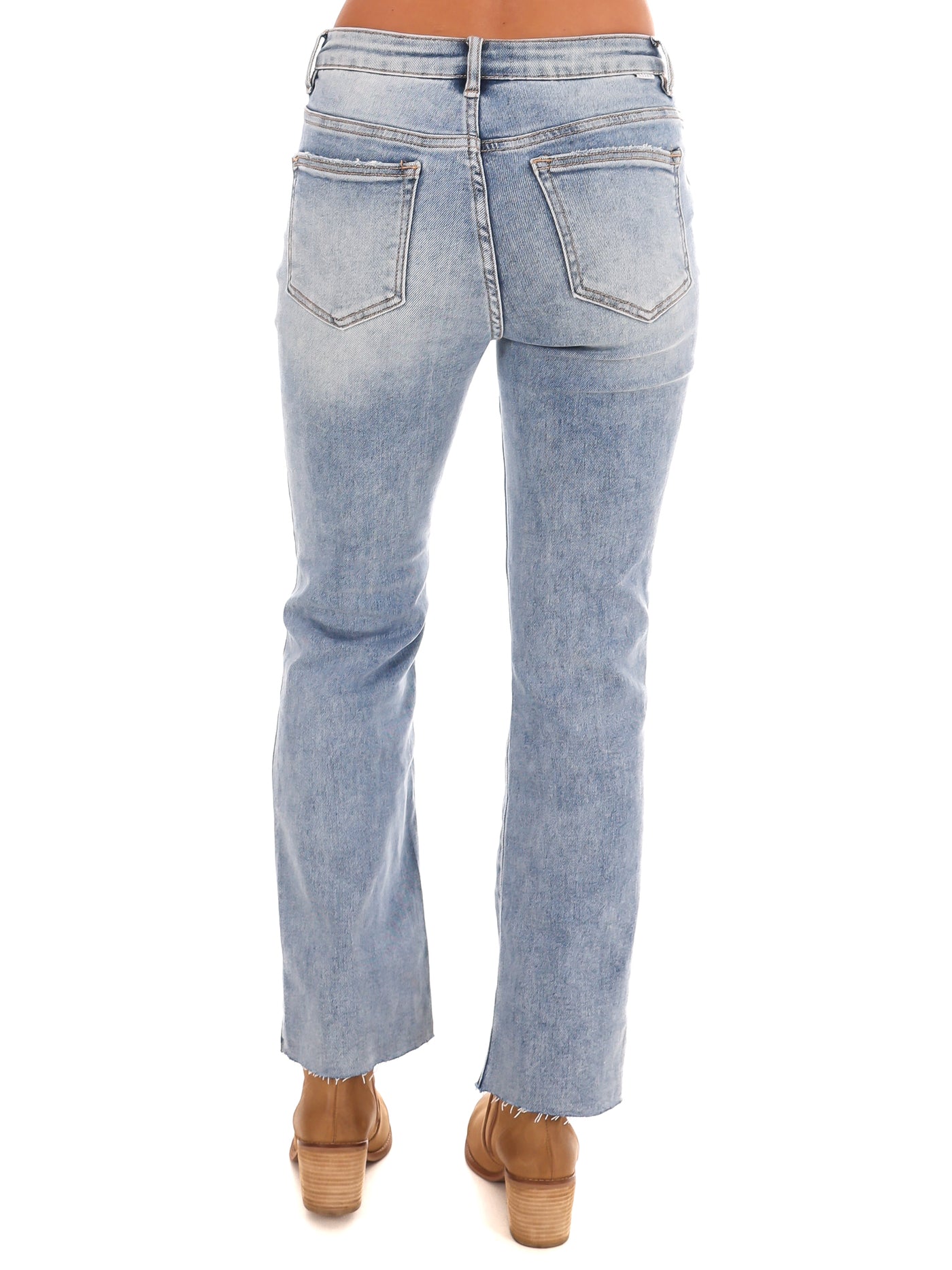 Retro Chic Crop Straight Jeans