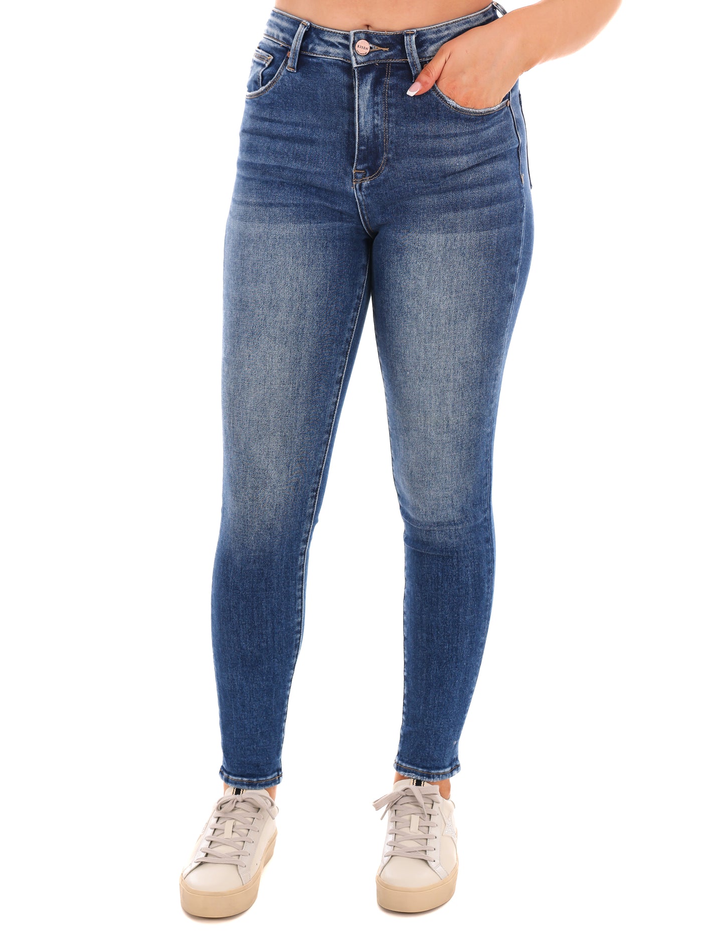 Never Alone High Rise Ankle Skinny Jean