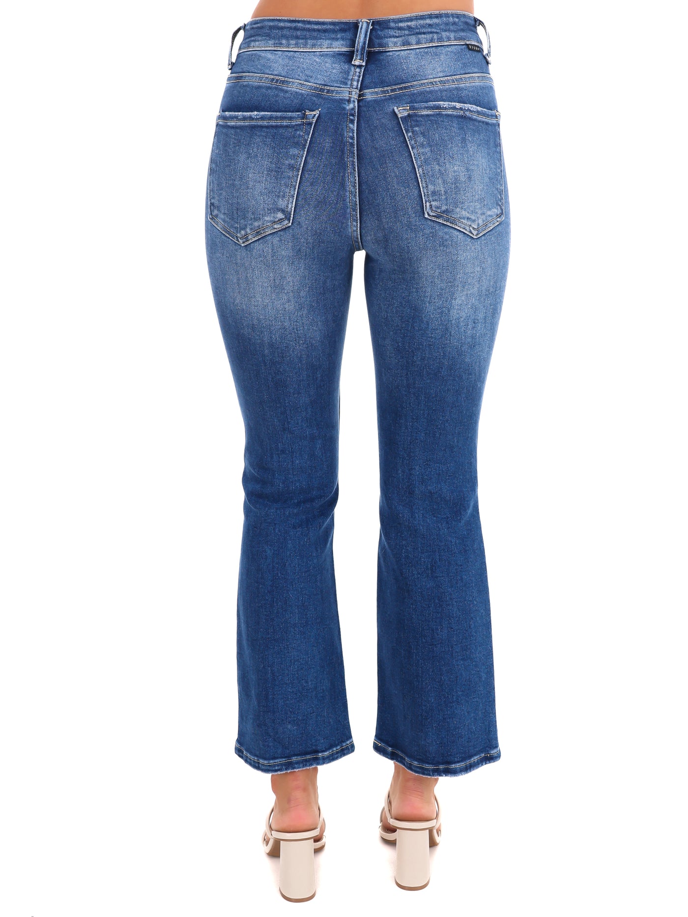 Unapologetically High Rise Crop Flare Jeans