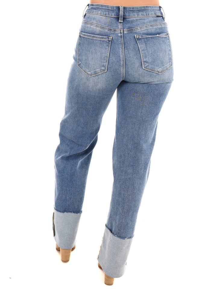 Laid Back Blues Cuffed Jeans