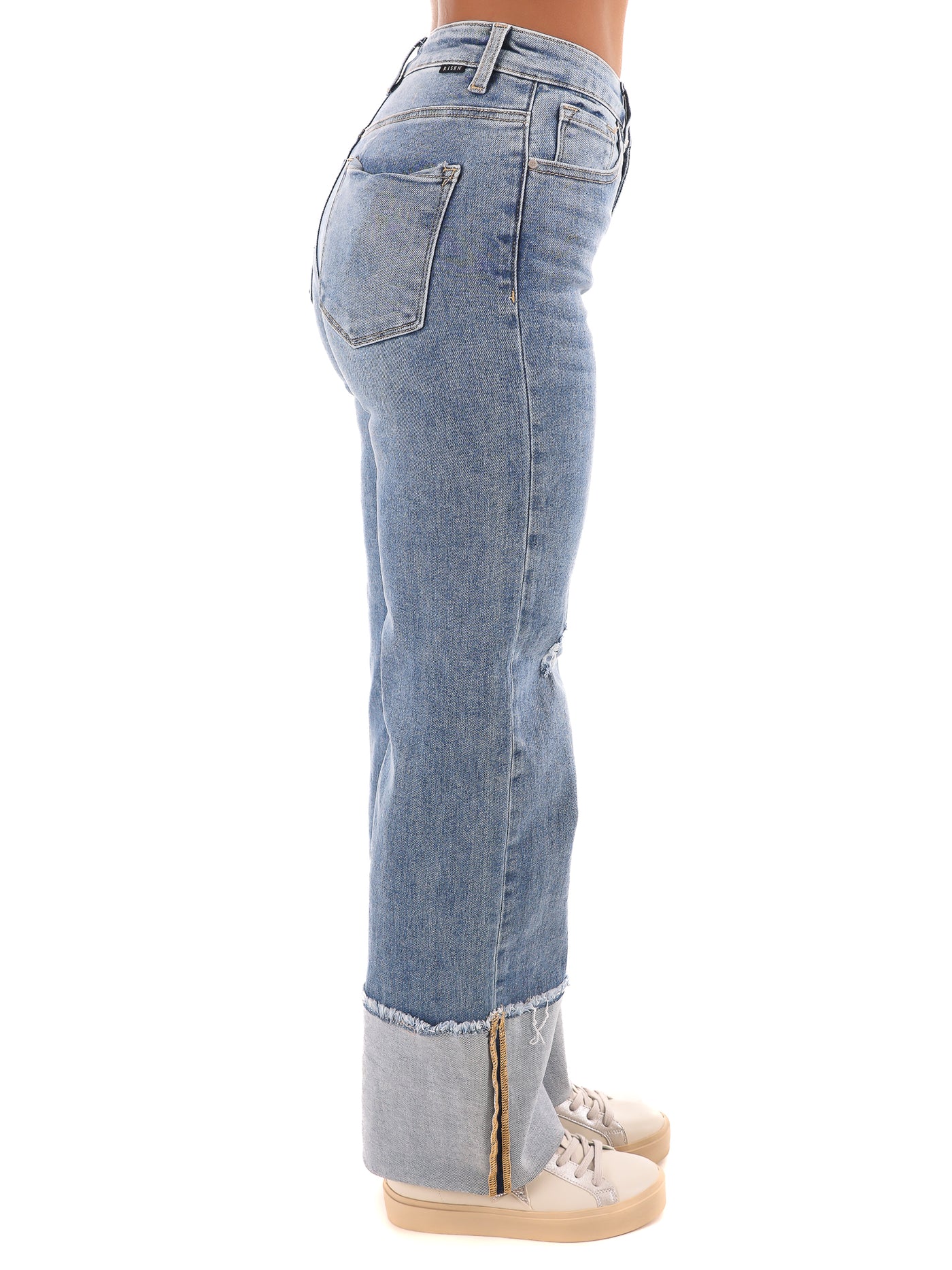 Laid Back Blues Cuffed Jeans