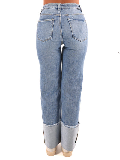 Laid Back Blues Cuffed Jeans