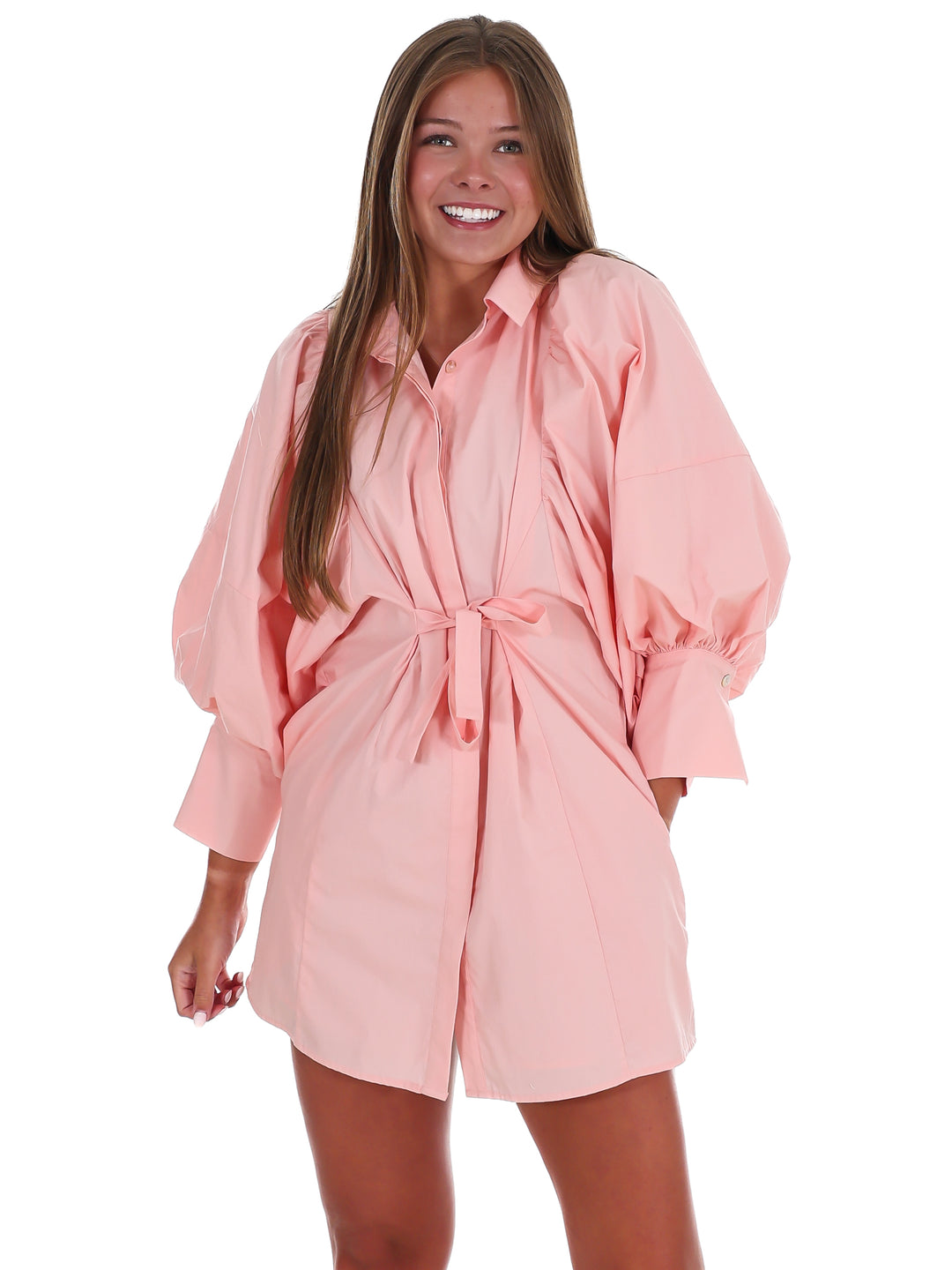 Classy Puff Sleeve Mini Dress