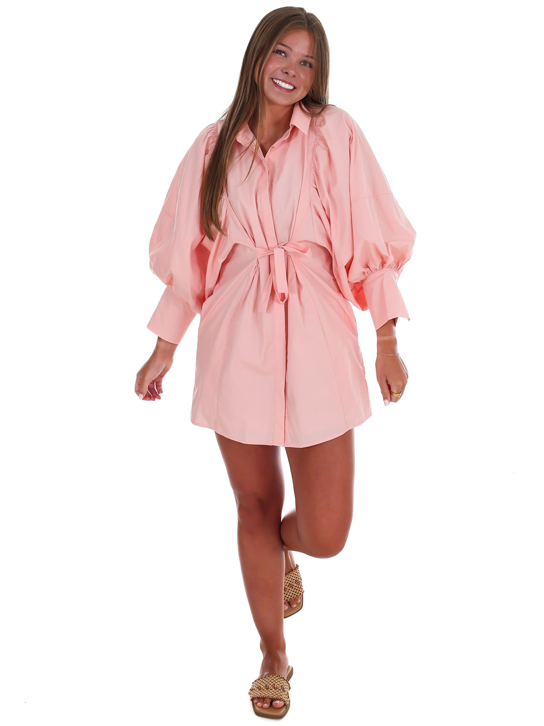 Classy Puff Sleeve Mini Dress