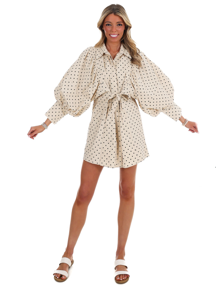 What Comes Next Print Mini Dress