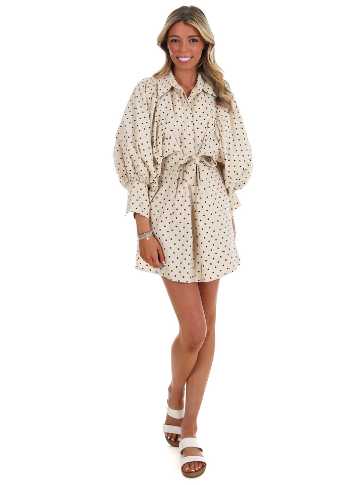 What Comes Next Print Mini Dress