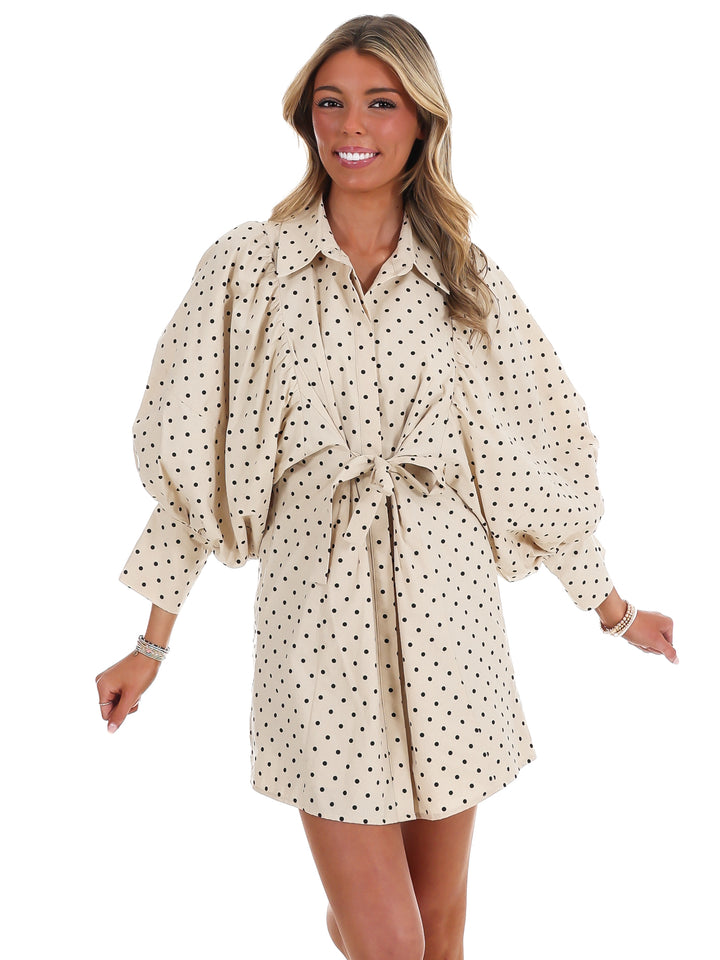 What Comes Next Print Mini Dress