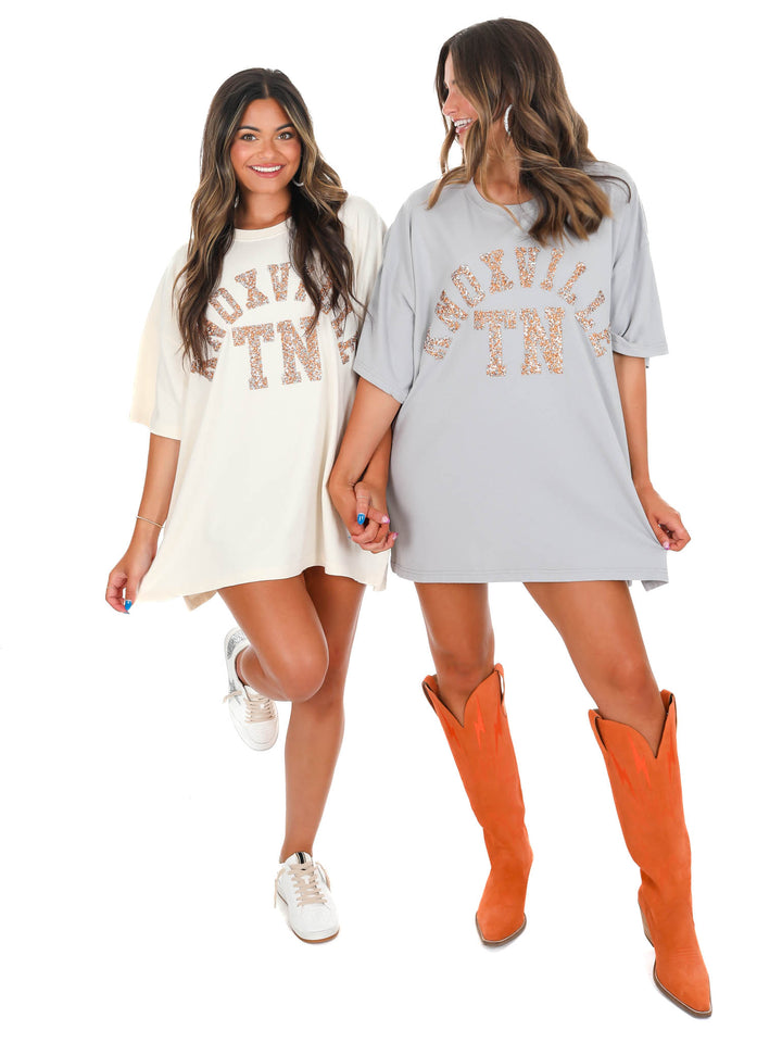 Rhinestone Knoxville TN Oversized Tee