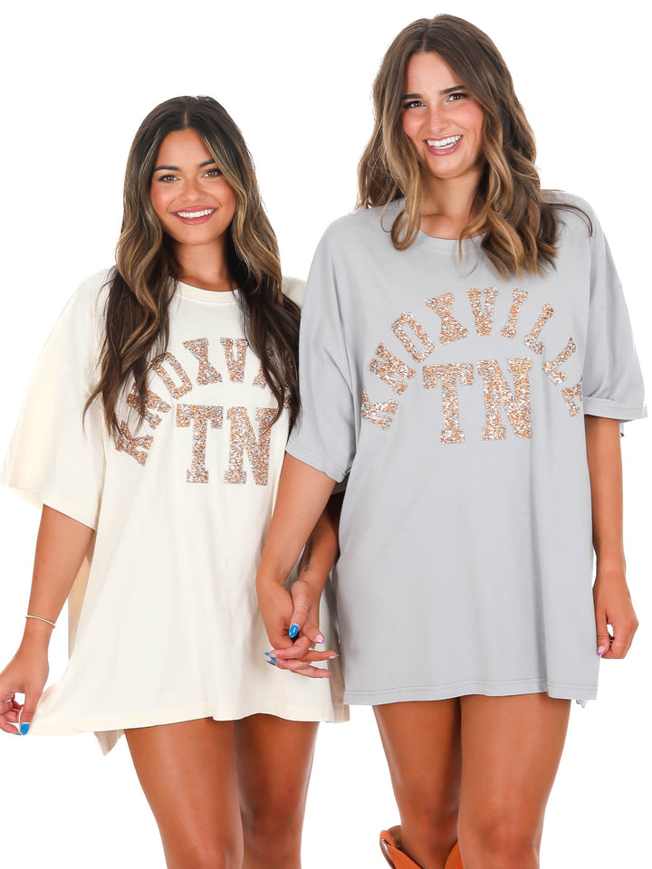 Rhinestone Knoxville TN Oversized Tee