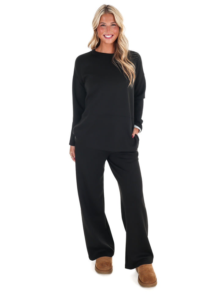 Luxe Scuba Side Slit Two Piece Set Doorbuster