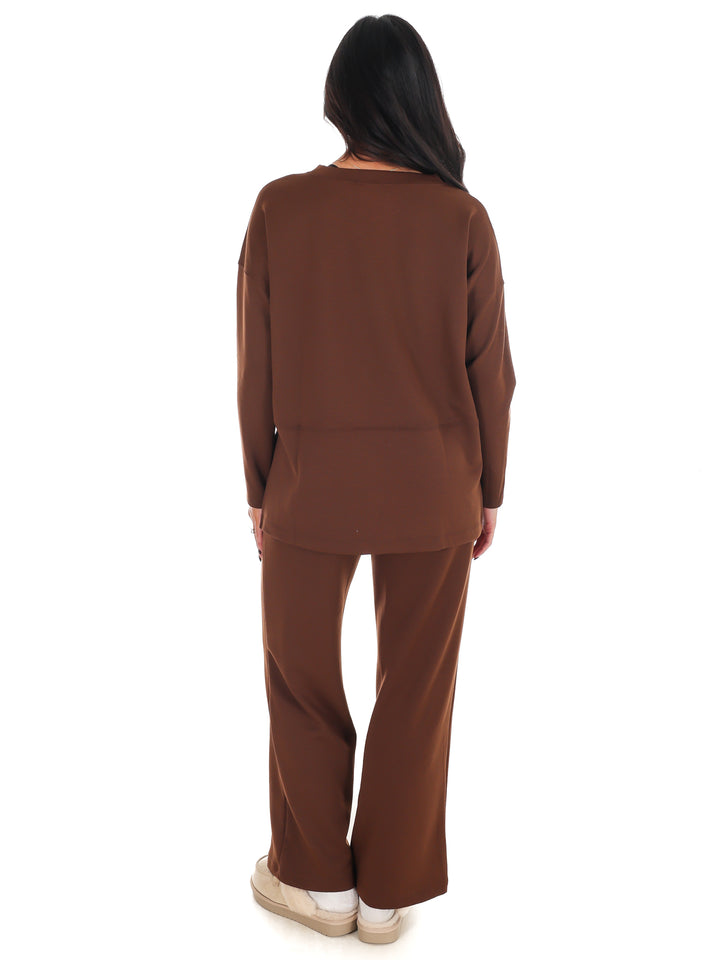 Luxe Scuba Side Slit Two Piece Set Doorbuster