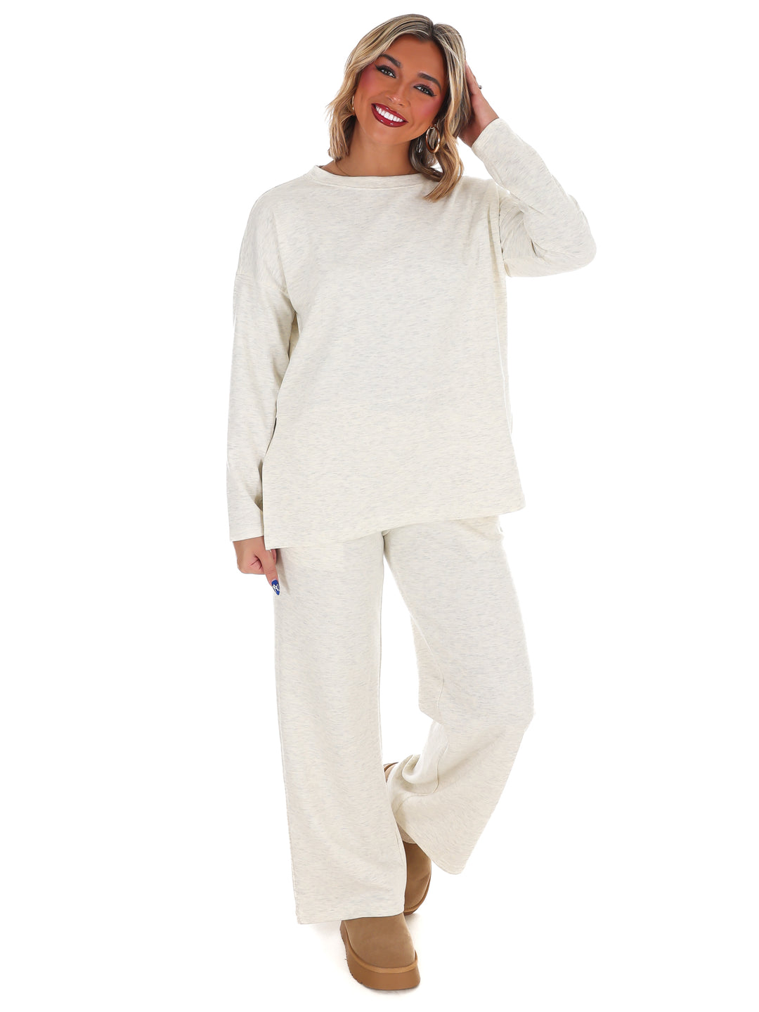 Luxe Scuba Side Slit Two Piece Set Doorbuster