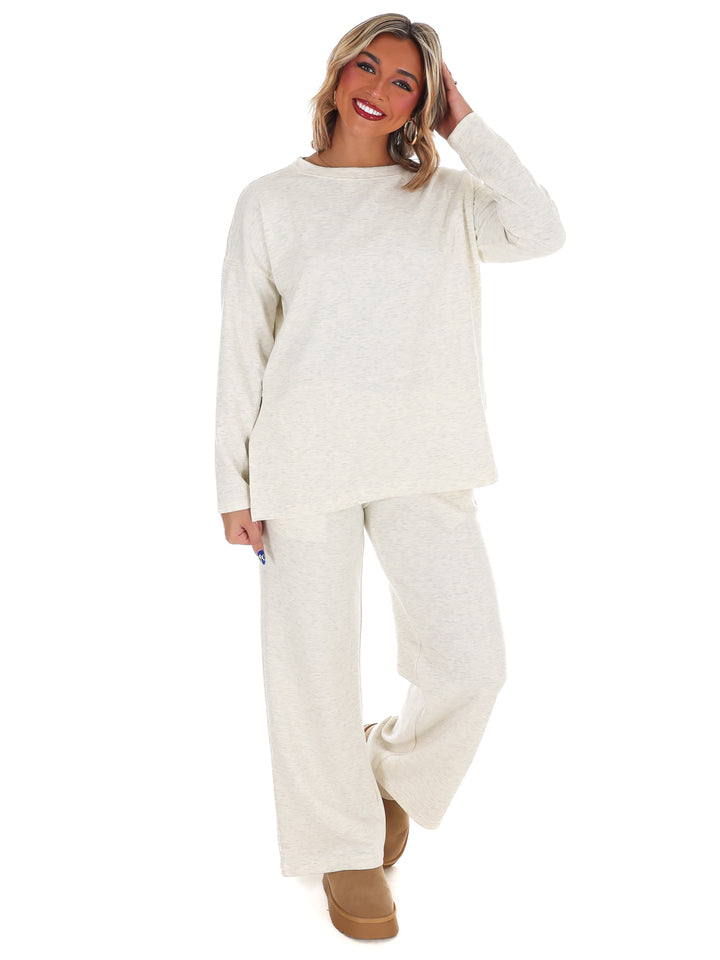 Luxe Scuba Side Slit Two Piece Set Doorbuster