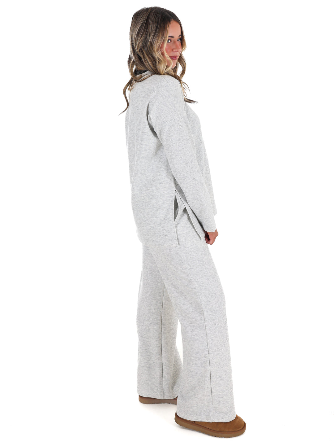 Luxe Scuba Side Slit Two Piece Set Doorbuster