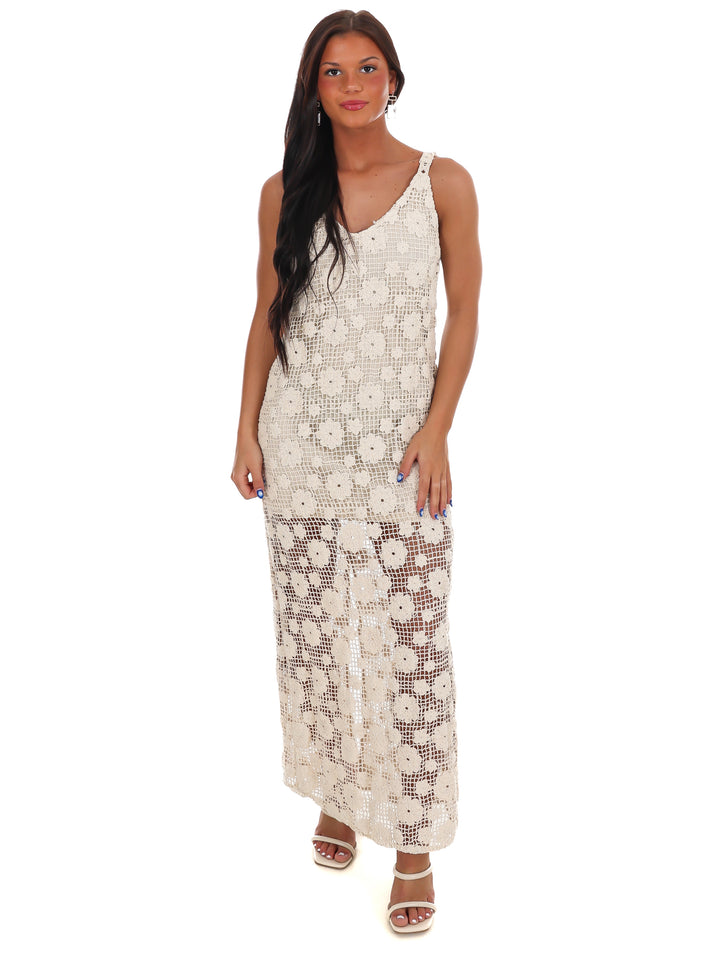 Crochet Meadow Maxi Dress