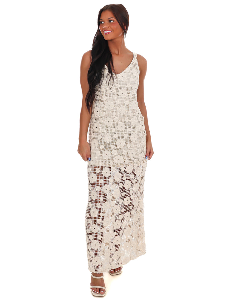 Crochet Meadow Maxi Dress