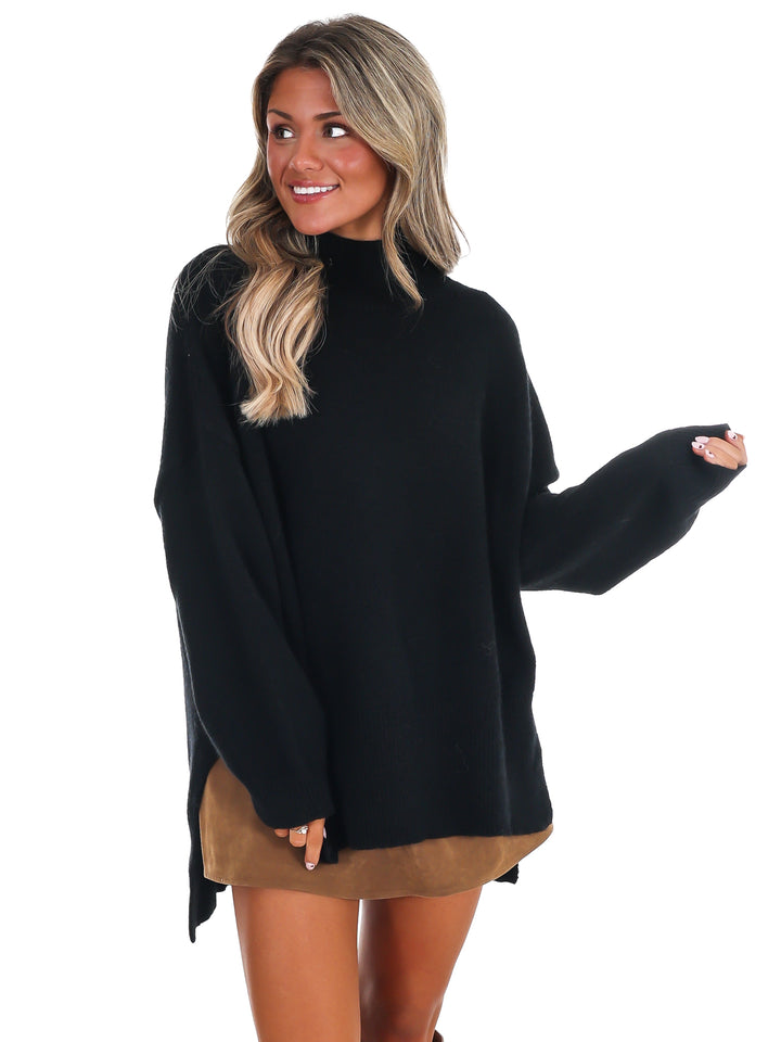 Stay Cozy Mock Neck Sweater