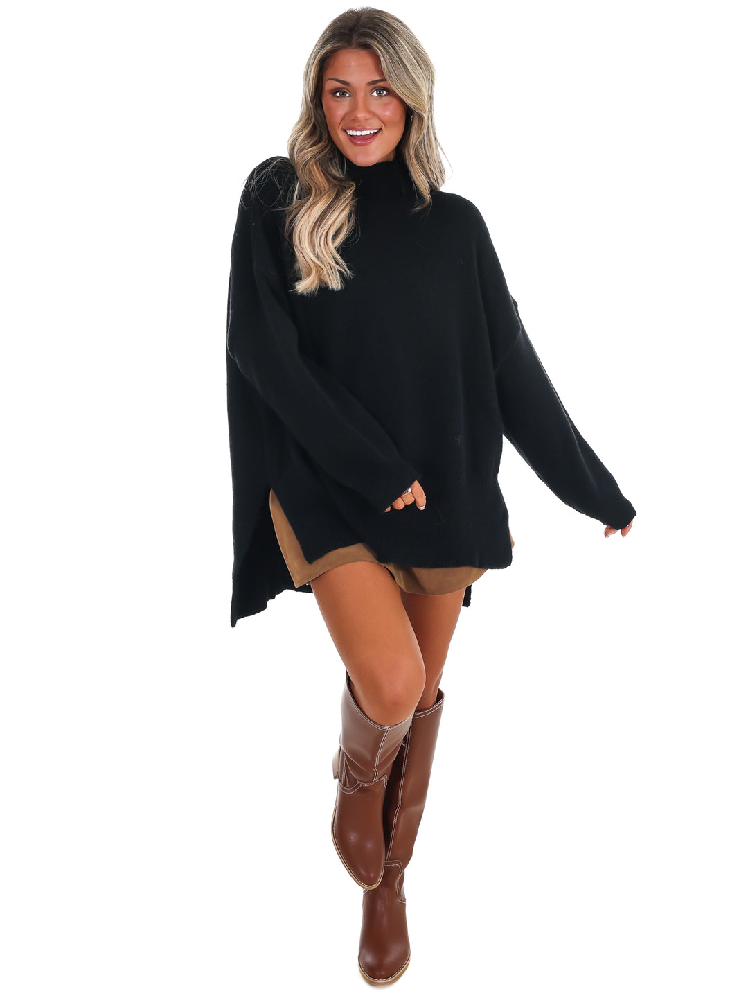 Stay Cozy Mock Neck Sweater