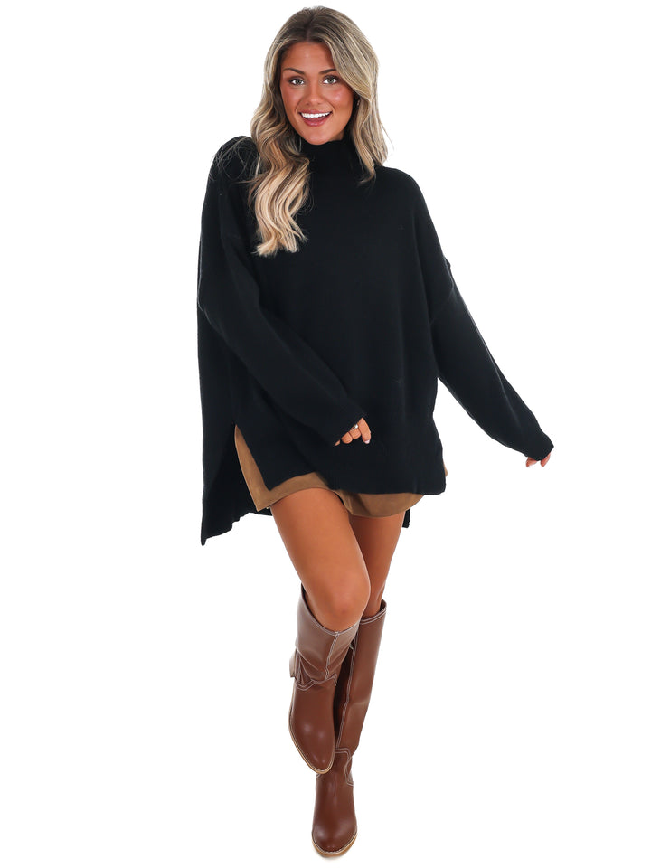 Stay Cozy Mock Neck Sweater
