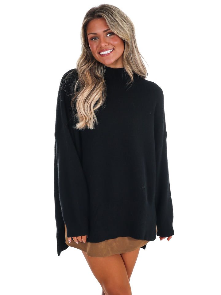 Stay Cozy Mock Neck Sweater