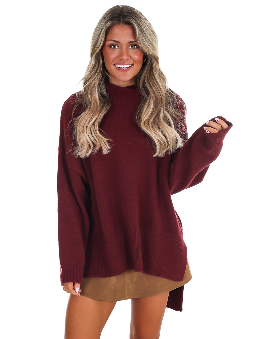 Stay Cozy Mock Neck Sweater