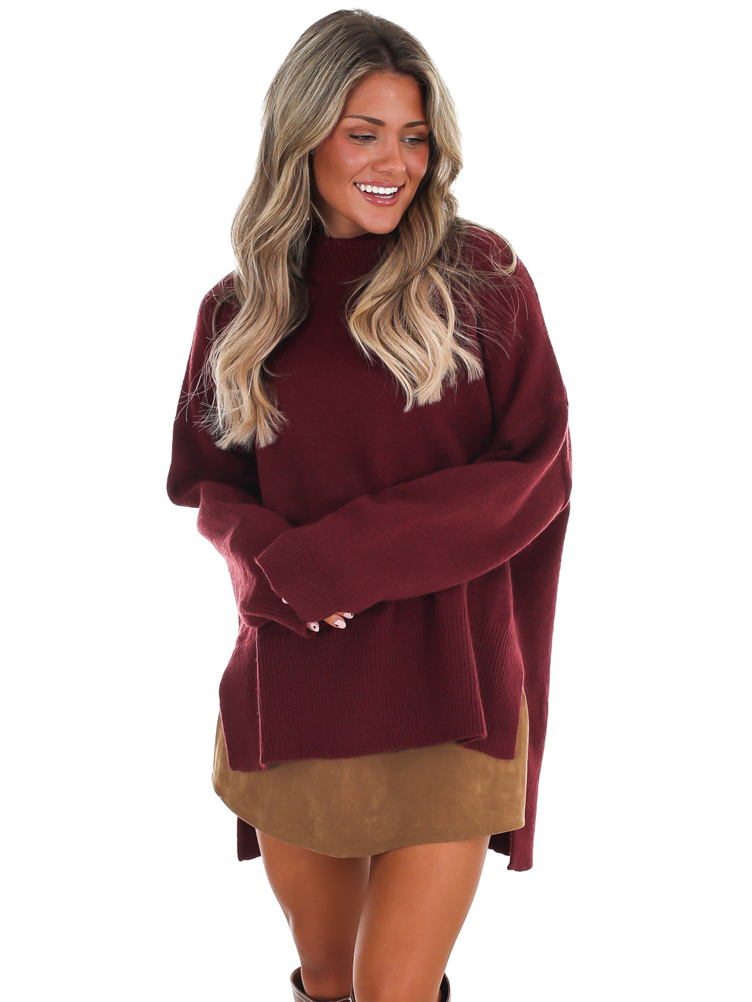 Stay Cozy Mock Neck Sweater