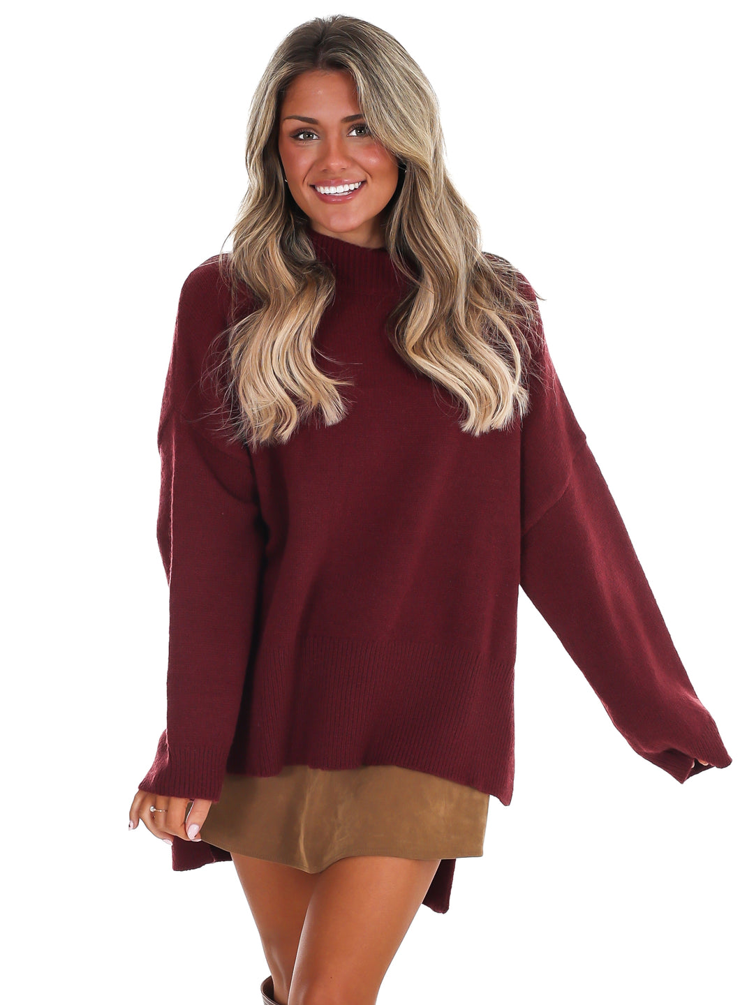 Stay Cozy Mock Neck Sweater