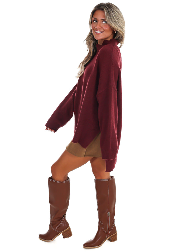 Stay Cozy Mock Neck Sweater